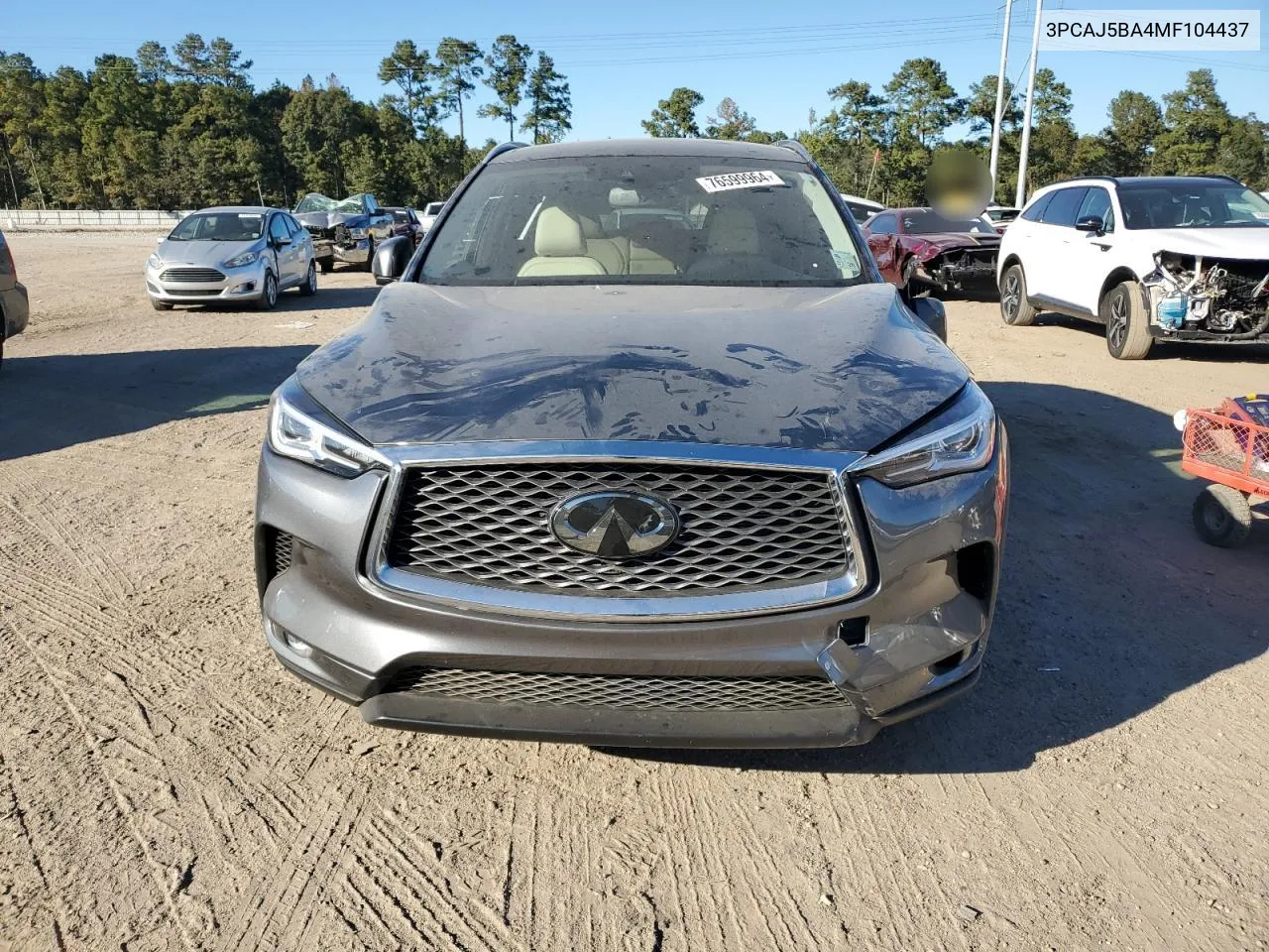 3PCAJ5BA4MF104437 2021 Infiniti Qx50 Luxe