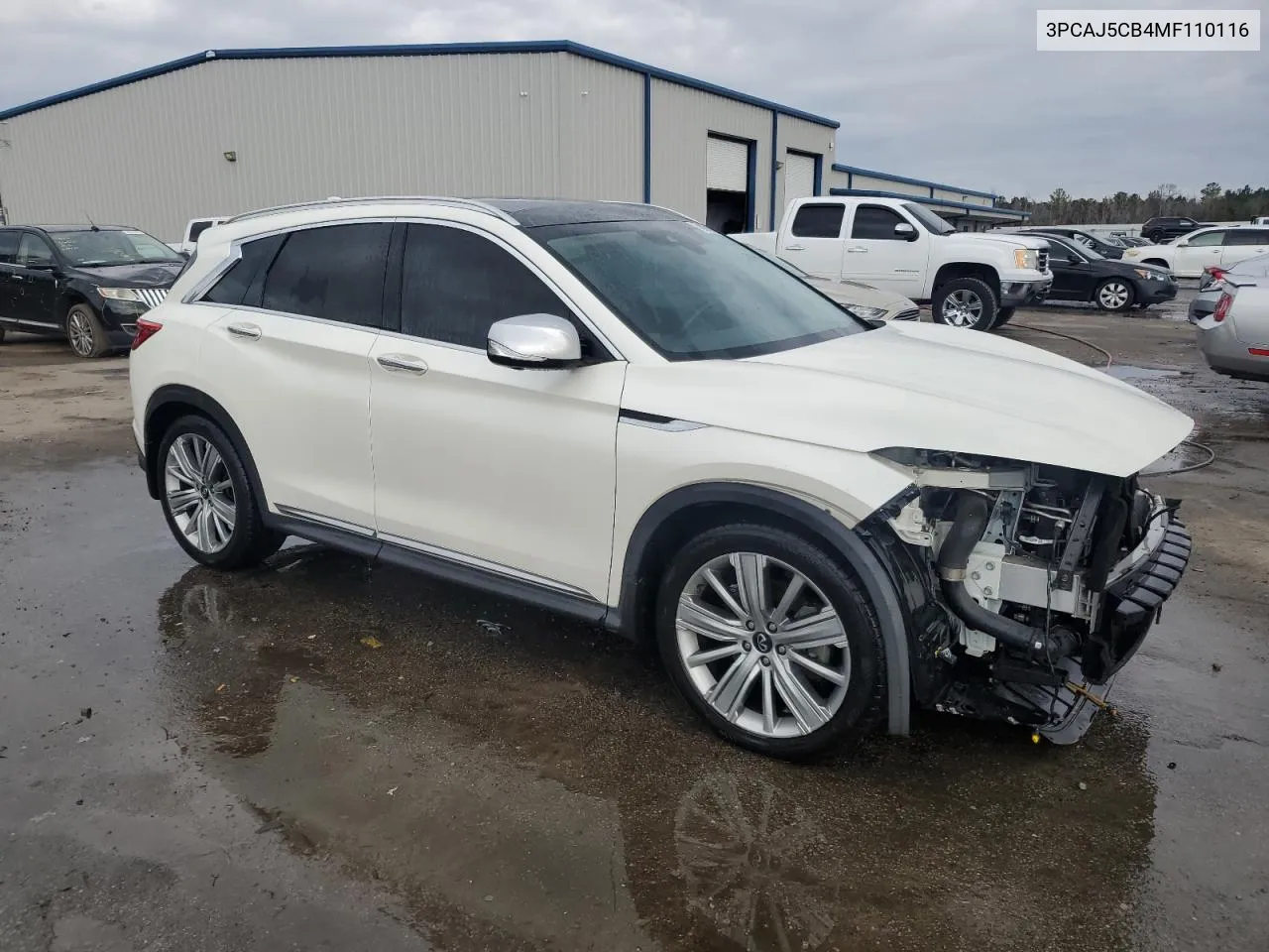 2021 Infiniti Qx50 Essential VIN: 3PCAJ5CB4MF110116 Lot: 78078744