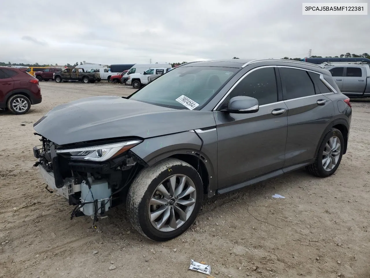 2021 Infiniti Qx50 Luxe VIN: 3PCAJ5BA5MF122381 Lot: 79024584