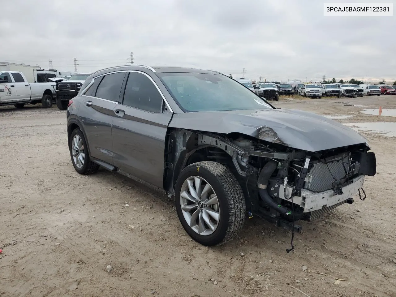 2021 Infiniti Qx50 Luxe VIN: 3PCAJ5BA5MF122381 Lot: 79024584