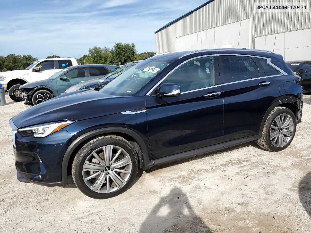 2021 Infiniti Qx50 Essential VIN: 3PCAJ5CB3MF120474 Lot: 79601944