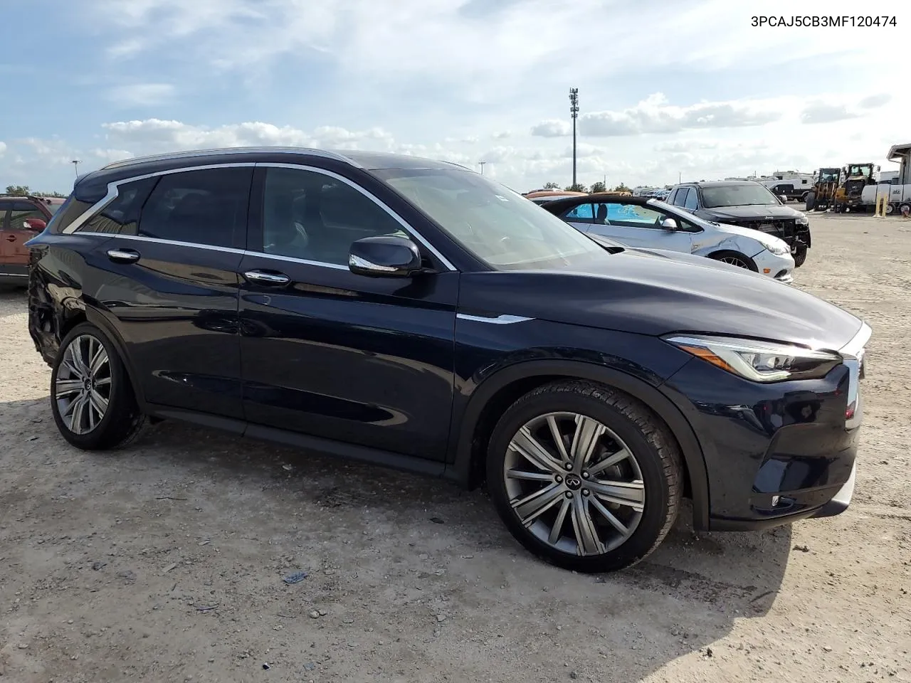 2021 Infiniti Qx50 Essential VIN: 3PCAJ5CB3MF120474 Lot: 79601944