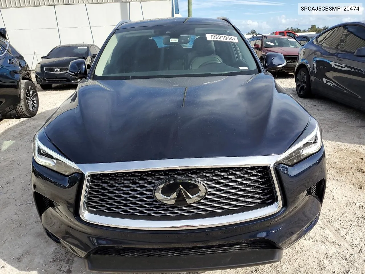 2021 Infiniti Qx50 Essential VIN: 3PCAJ5CB3MF120474 Lot: 79601944