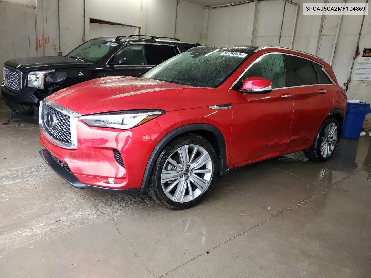 2021 Infiniti Qx50 Essential VIN: 3PCAJ5CA2MF104869 Lot: 80886584