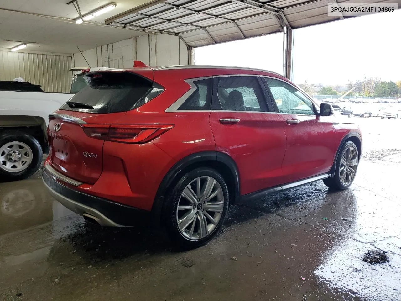 2021 Infiniti Qx50 Essential VIN: 3PCAJ5CA2MF104869 Lot: 80886584