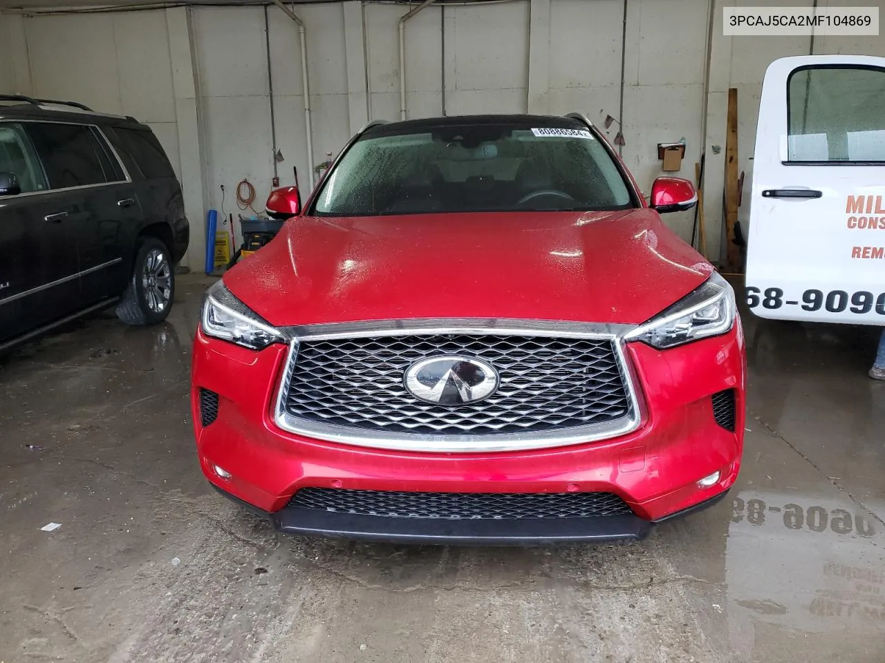 2021 Infiniti Qx50 Essential VIN: 3PCAJ5CA2MF104869 Lot: 80886584