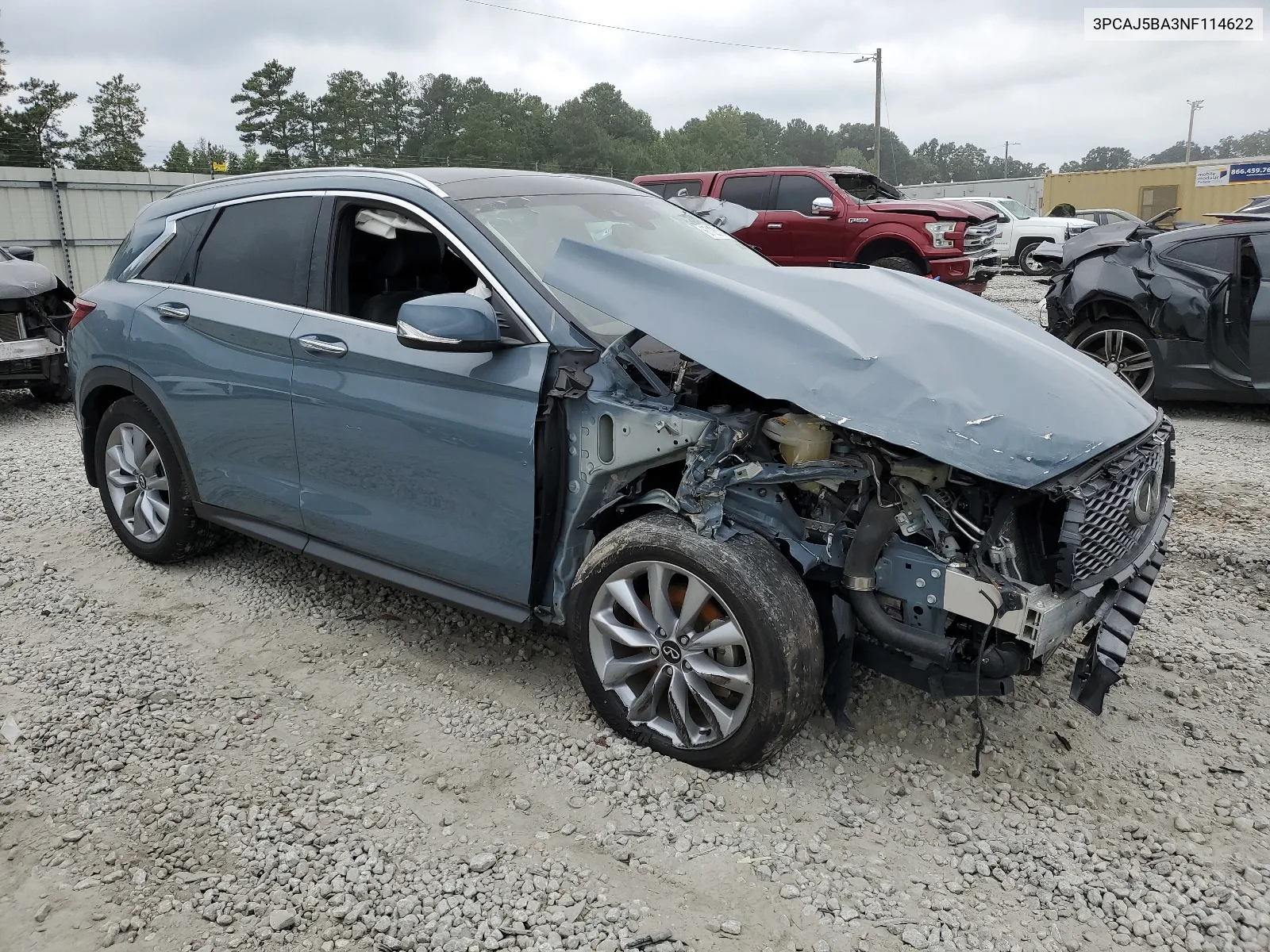 2022 Infiniti Qx50 Luxe VIN: 3PCAJ5BA3NF114622 Lot: 67125104