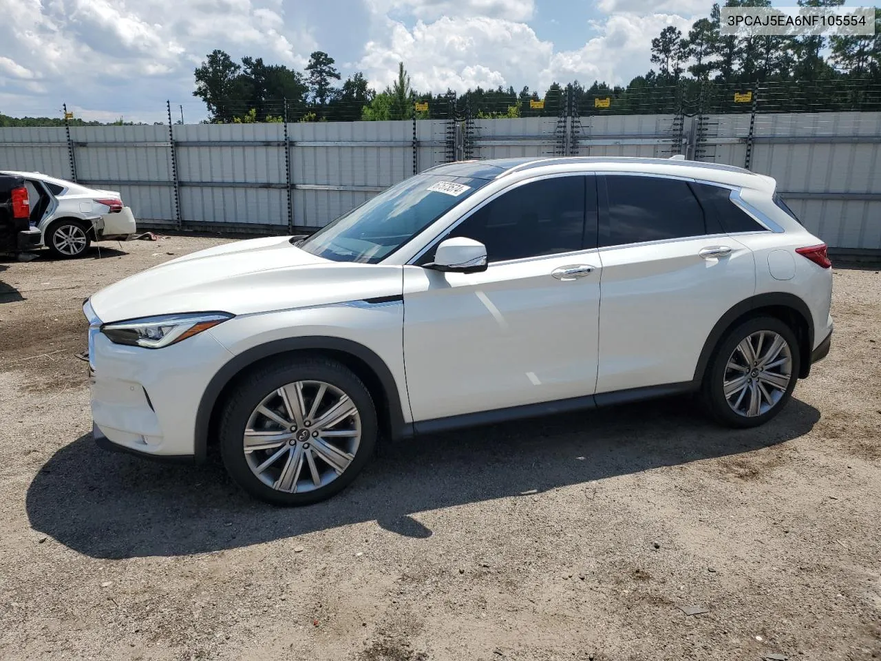 2022 Infiniti Qx50 Sensory VIN: 3PCAJ5EA6NF105554 Lot: 67573574