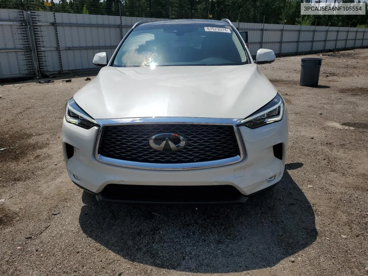 3PCAJ5EA6NF105554 2022 Infiniti Qx50 Sensory