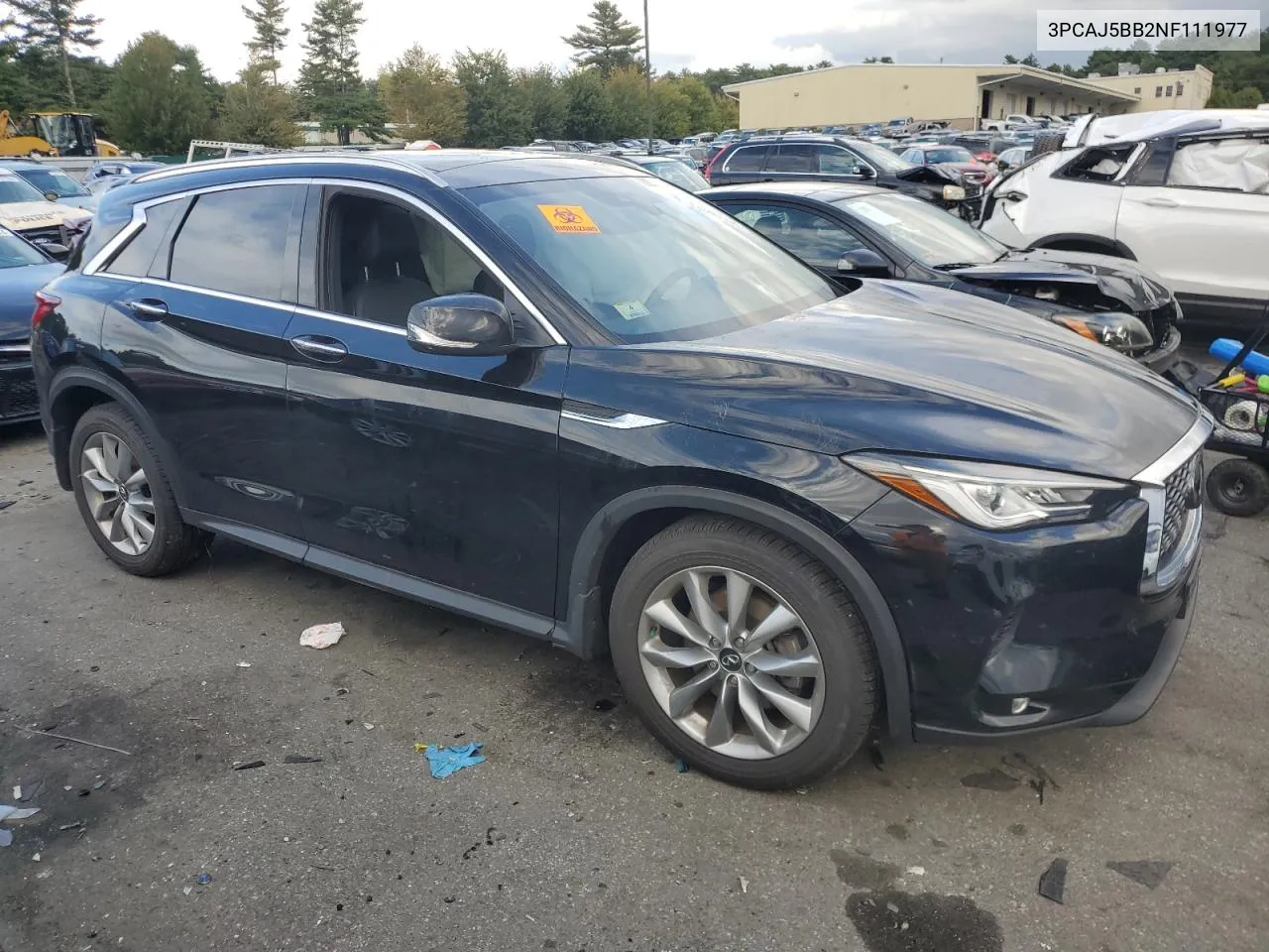 2022 Infiniti Qx50 Luxe VIN: 3PCAJ5BB2NF111977 Lot: 73346694