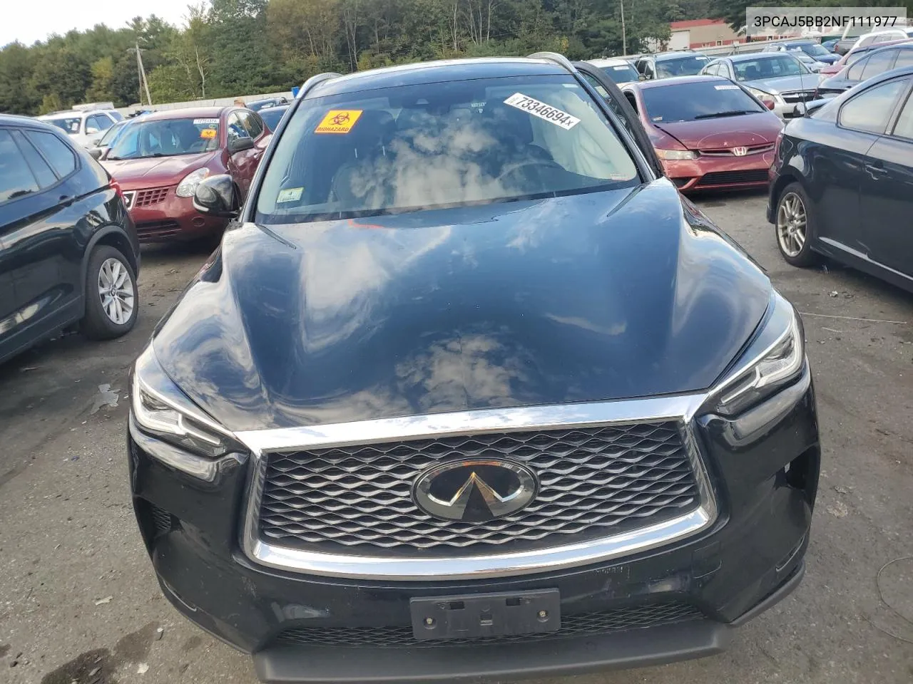 2022 Infiniti Qx50 Luxe VIN: 3PCAJ5BB2NF111977 Lot: 73346694