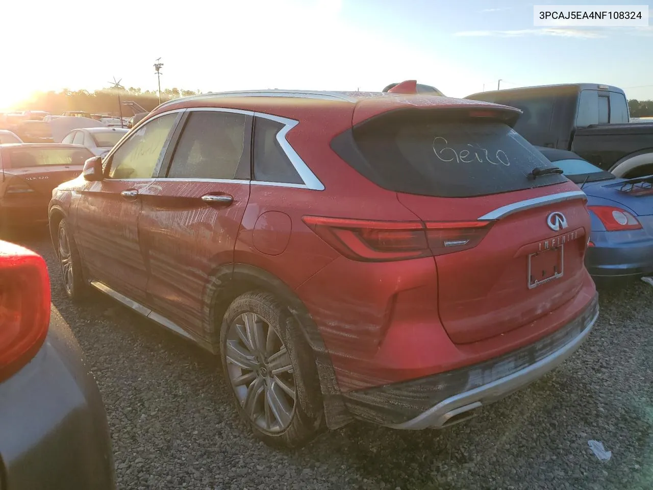 2022 Infiniti Qx50 Sensory VIN: 3PCAJ5EA4NF108324 Lot: 73958484