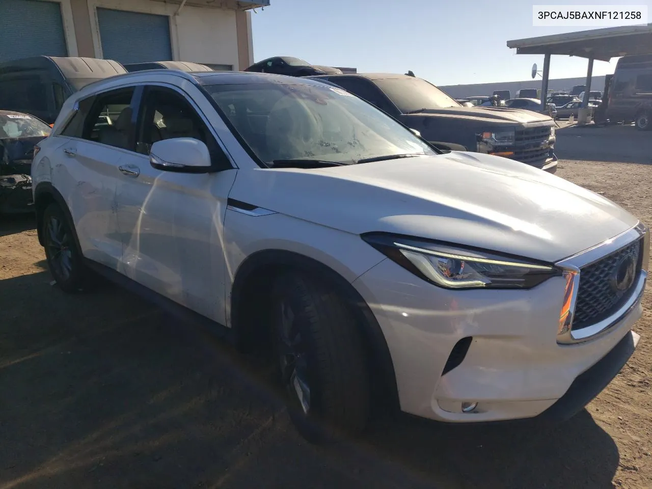 2022 Infiniti Qx50 Luxe VIN: 3PCAJ5BAXNF121258 Lot: 78005704