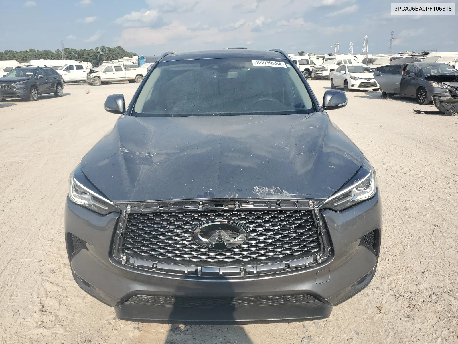 2023 Infiniti Qx50 Luxe VIN: 3PCAJ5BA0PF106318 Lot: 69030664