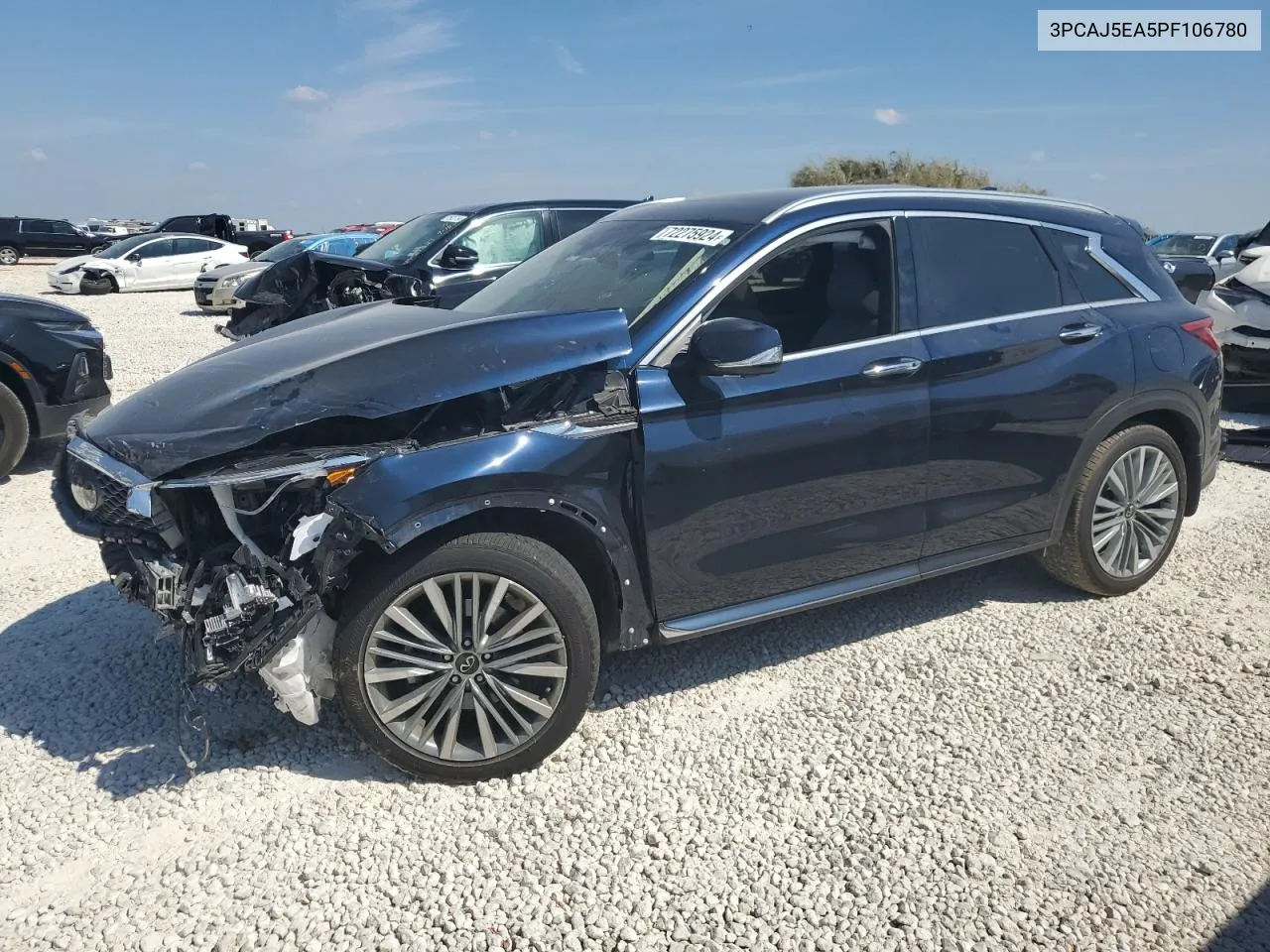 2023 Infiniti Qx50 Sensory VIN: 3PCAJ5EA5PF106780 Lot: 72275924