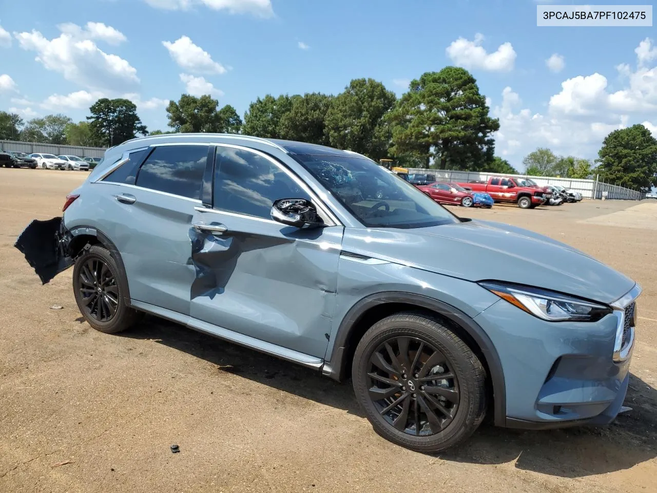 2023 Infiniti Qx50 Luxe VIN: 3PCAJ5BA7PF102475 Lot: 72591244