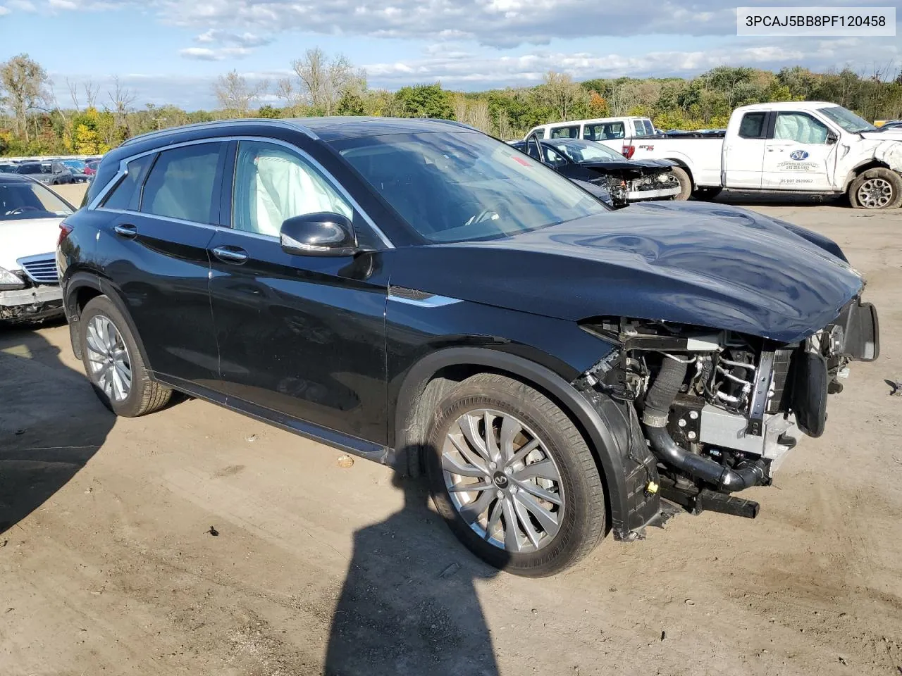 2023 Infiniti Qx50 Luxe VIN: 3PCAJ5BB8PF120458 Lot: 74604944