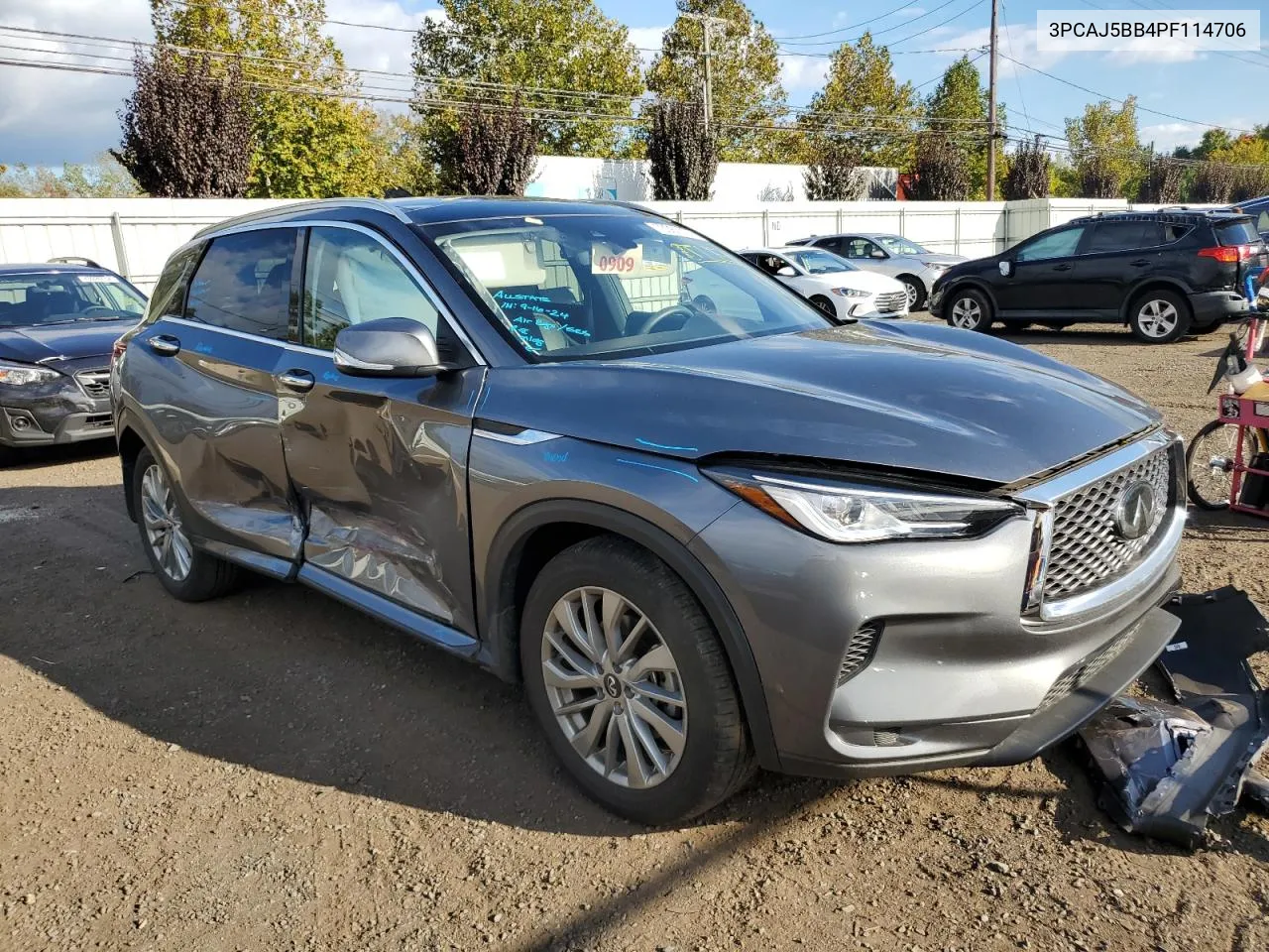 2023 Infiniti Qx50 Luxe VIN: 3PCAJ5BB4PF114706 Lot: 75791744