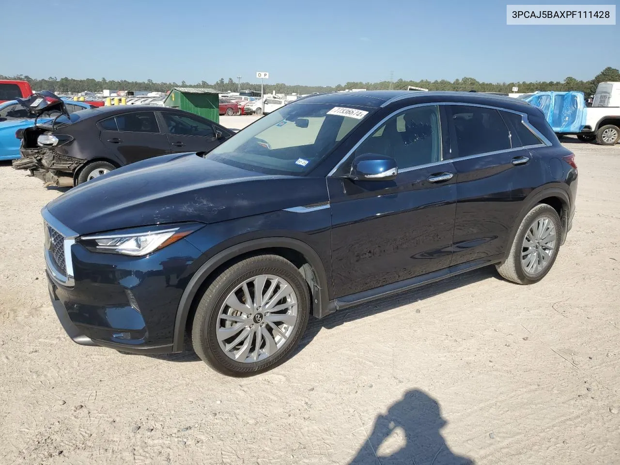 2023 Infiniti Qx50 Luxe VIN: 3PCAJ5BAXPF111428 Lot: 77336674