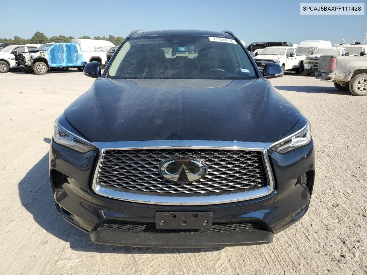 2023 Infiniti Qx50 Luxe VIN: 3PCAJ5BAXPF111428 Lot: 77336674