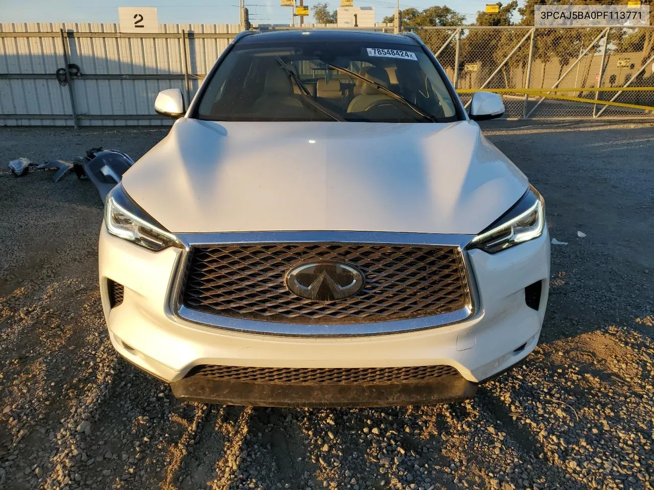 2023 Infiniti Qx50 Luxe VIN: 3PCAJ5BA0PF113771 Lot: 78548424