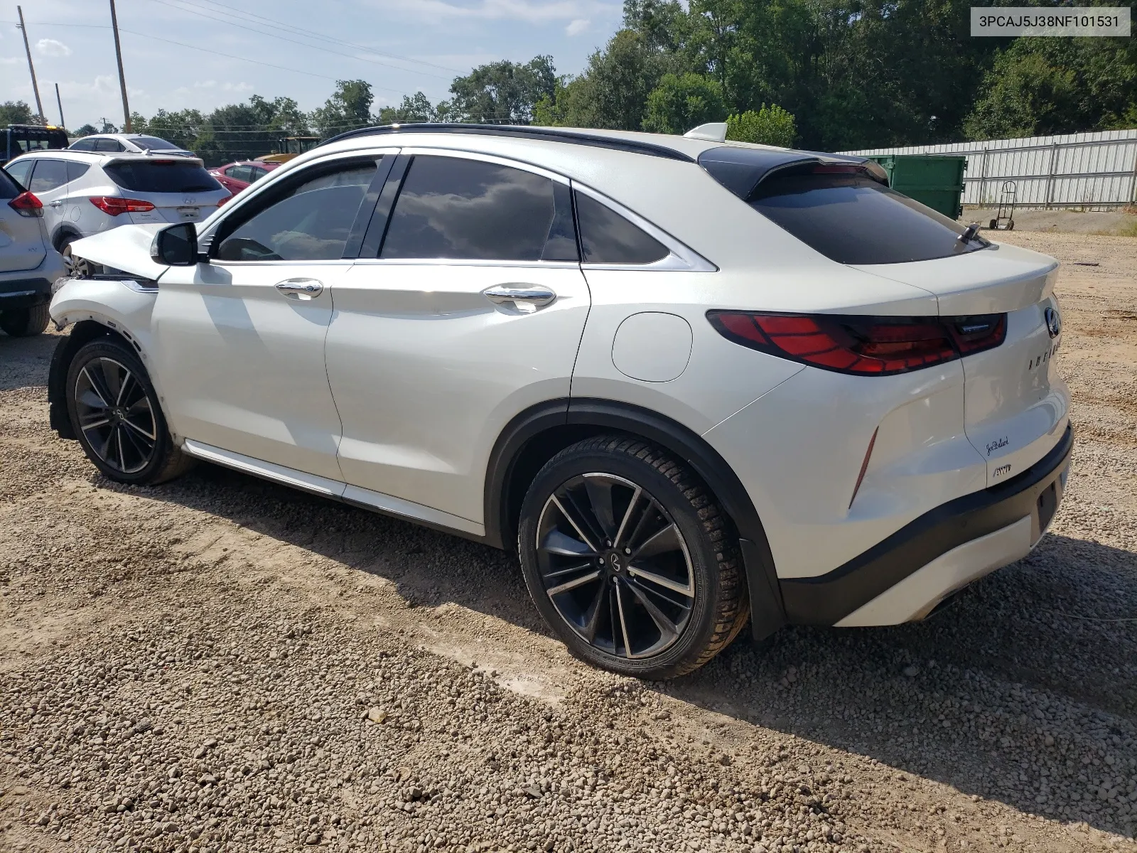 2022 Infiniti Qx55 Luxe VIN: 3PCAJ5J38NF101531 Lot: 65066564