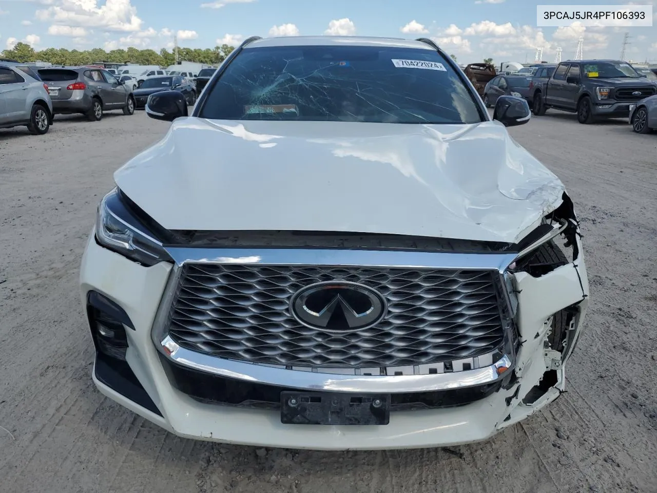 2023 Infiniti Qx55 Luxe VIN: 3PCAJ5JR4PF106393 Lot: 70422024