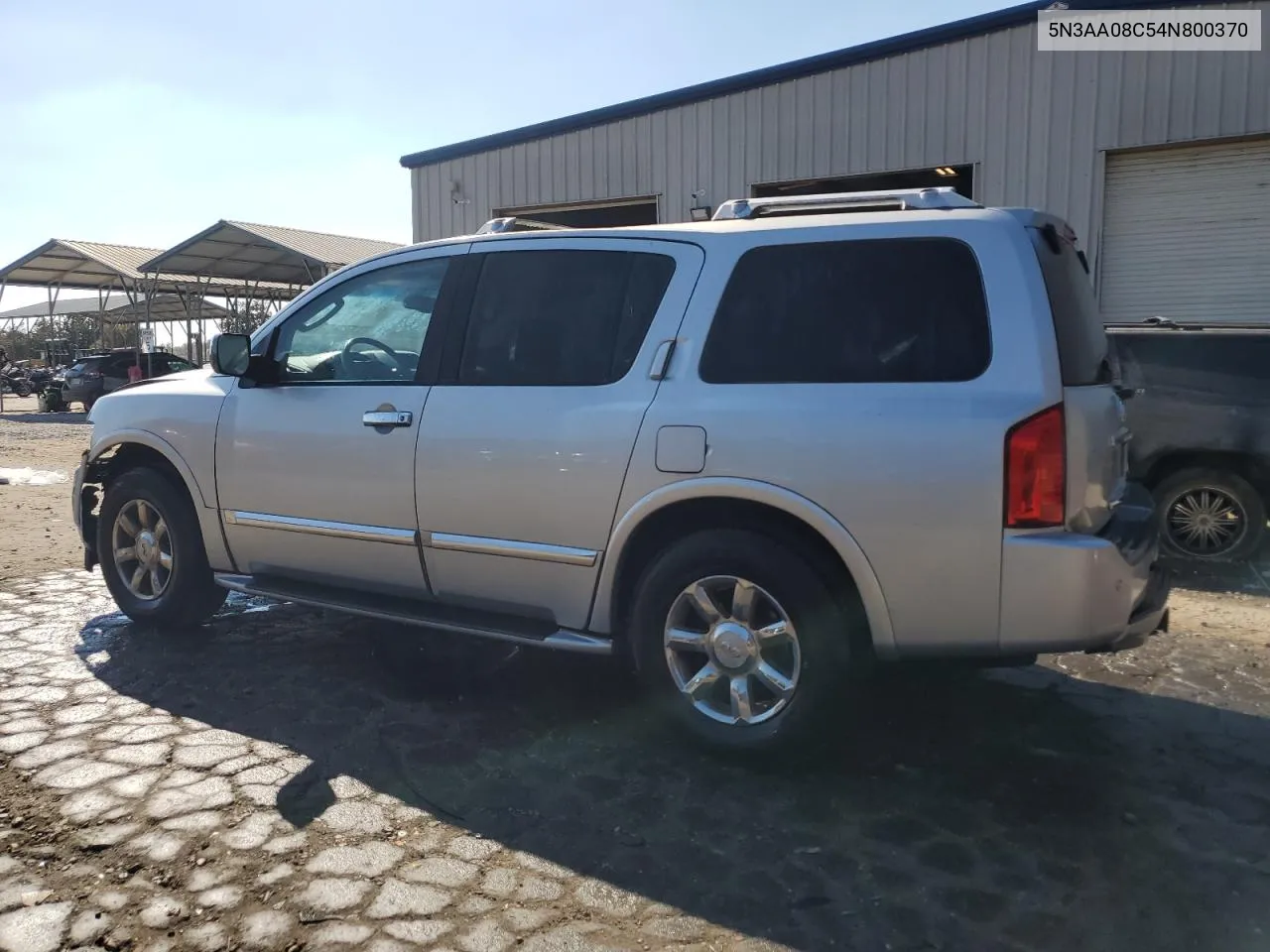 2004 Infiniti Qx56 VIN: 5N3AA08C54N800370 Lot: 76744704