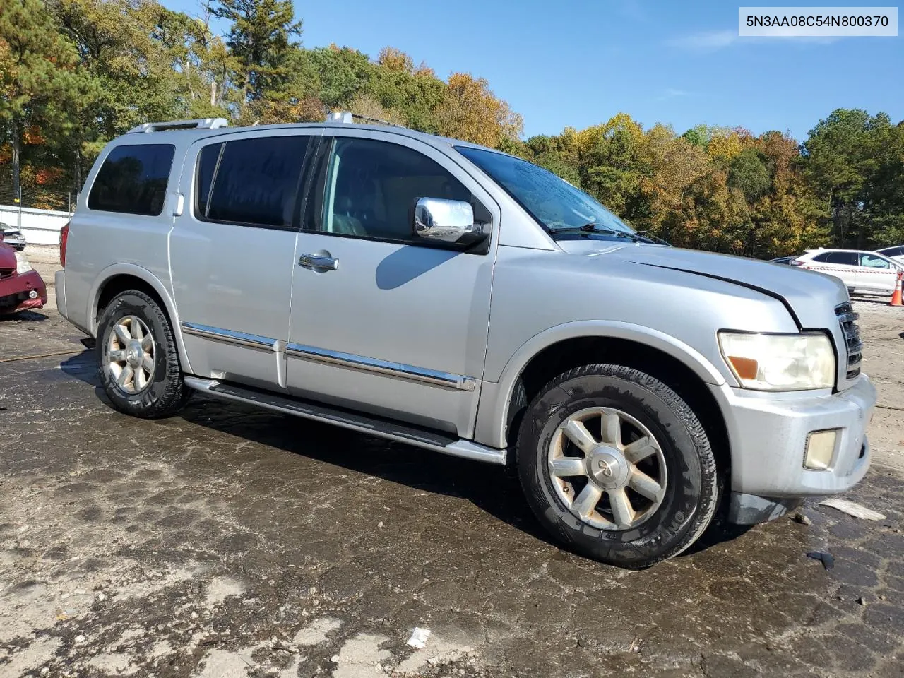 2004 Infiniti Qx56 VIN: 5N3AA08C54N800370 Lot: 76744704