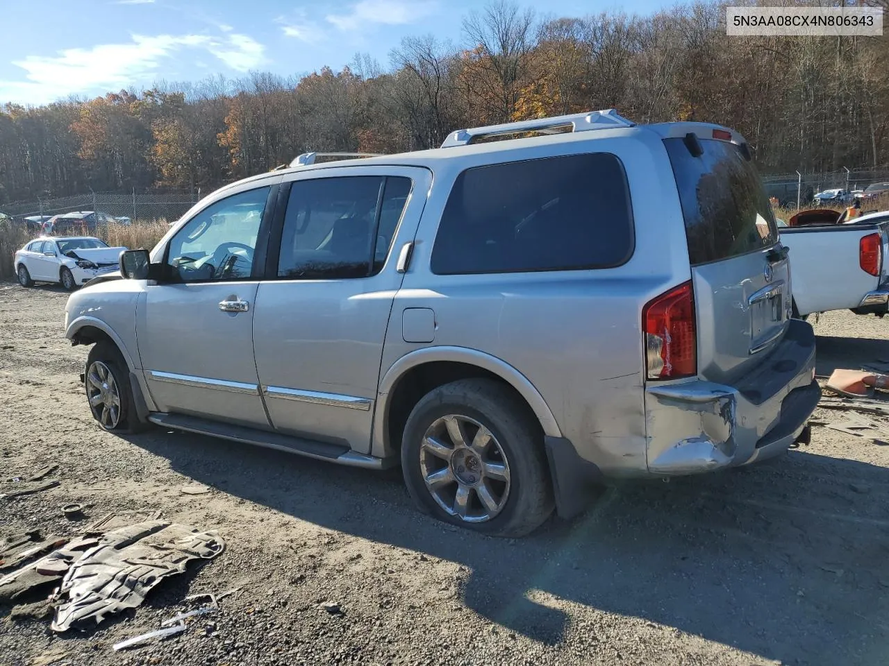 2004 Infiniti Qx56 VIN: 5N3AA08CX4N806343 Lot: 78812934