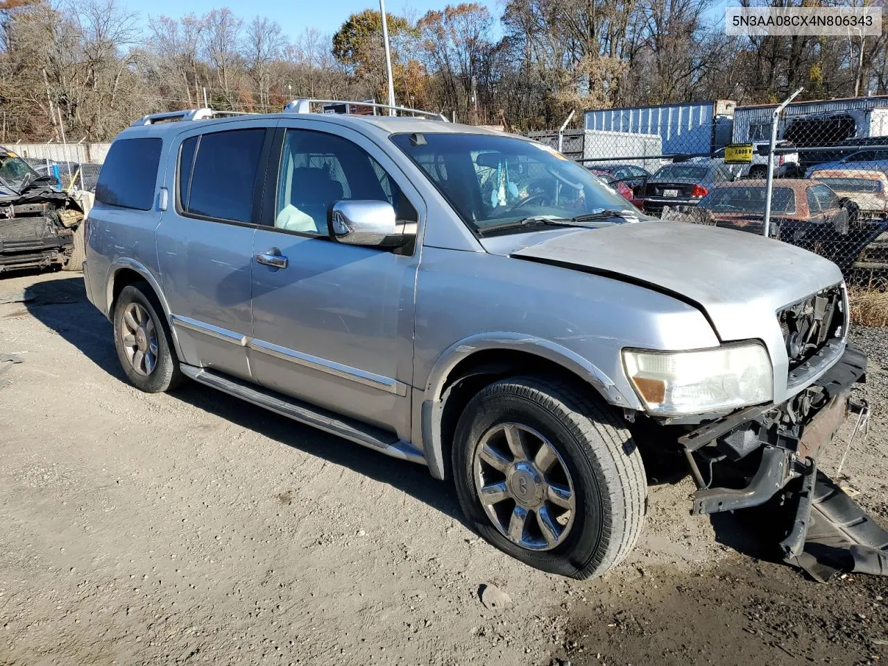 2004 Infiniti Qx56 VIN: 5N3AA08CX4N806343 Lot: 78812934