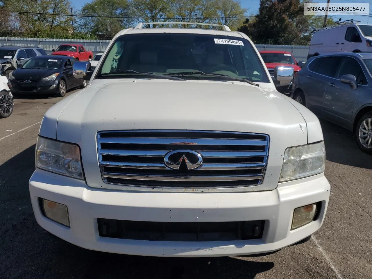 2005 Infiniti Qx56 VIN: 5N3AA08C25N805477 Lot: 74199494