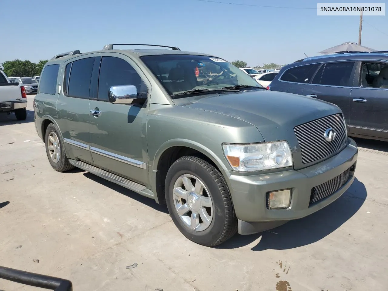 2006 Infiniti Qx56 VIN: 5N3AA08A16N801078 Lot: 59421294