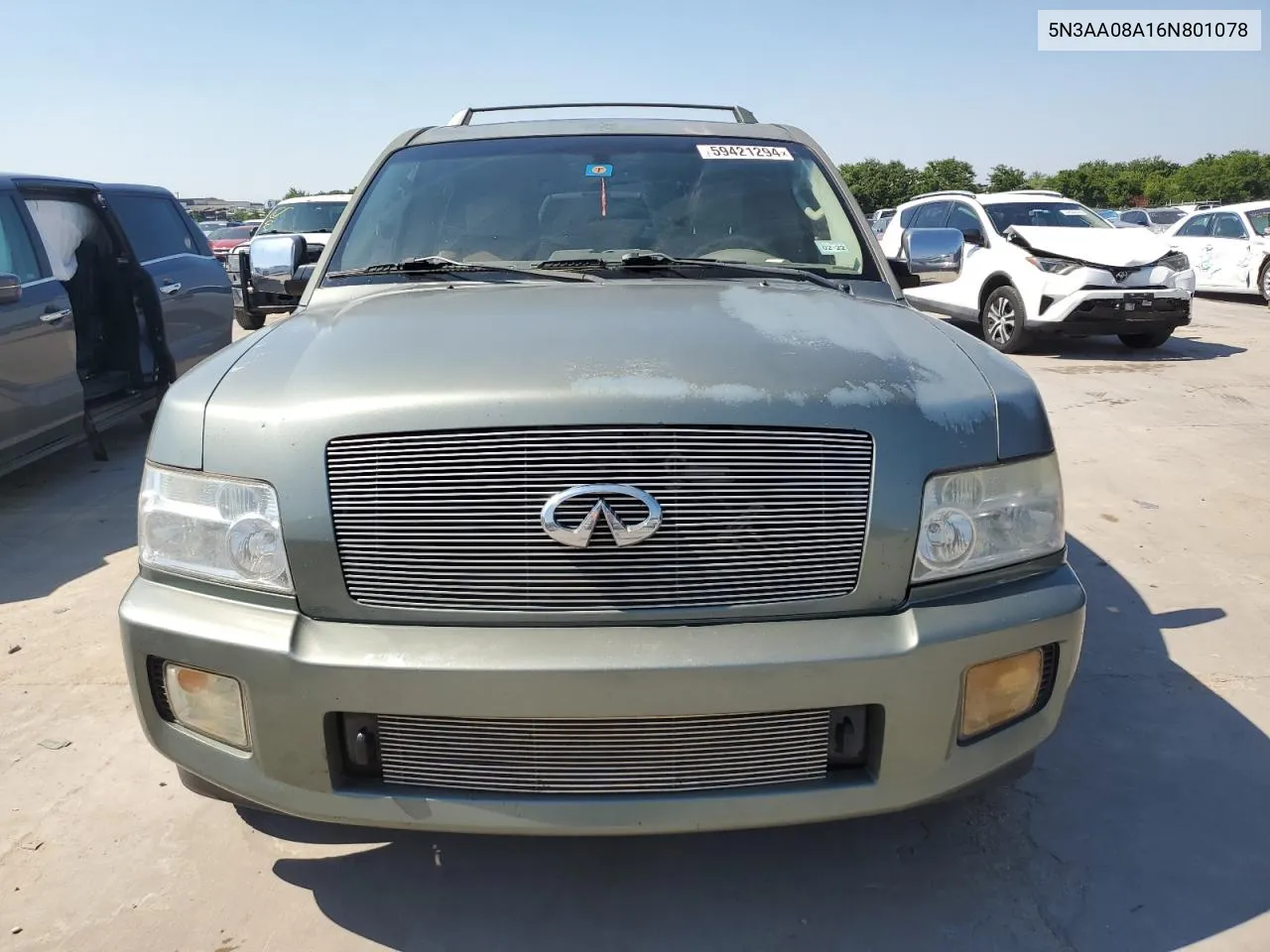 2006 Infiniti Qx56 VIN: 5N3AA08A16N801078 Lot: 59421294