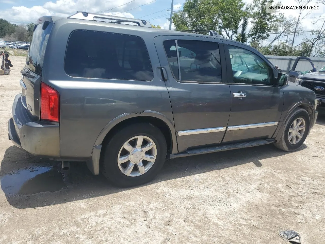 2006 Infiniti Qx56 VIN: 5N3AA08A26N807620 Lot: 66207424