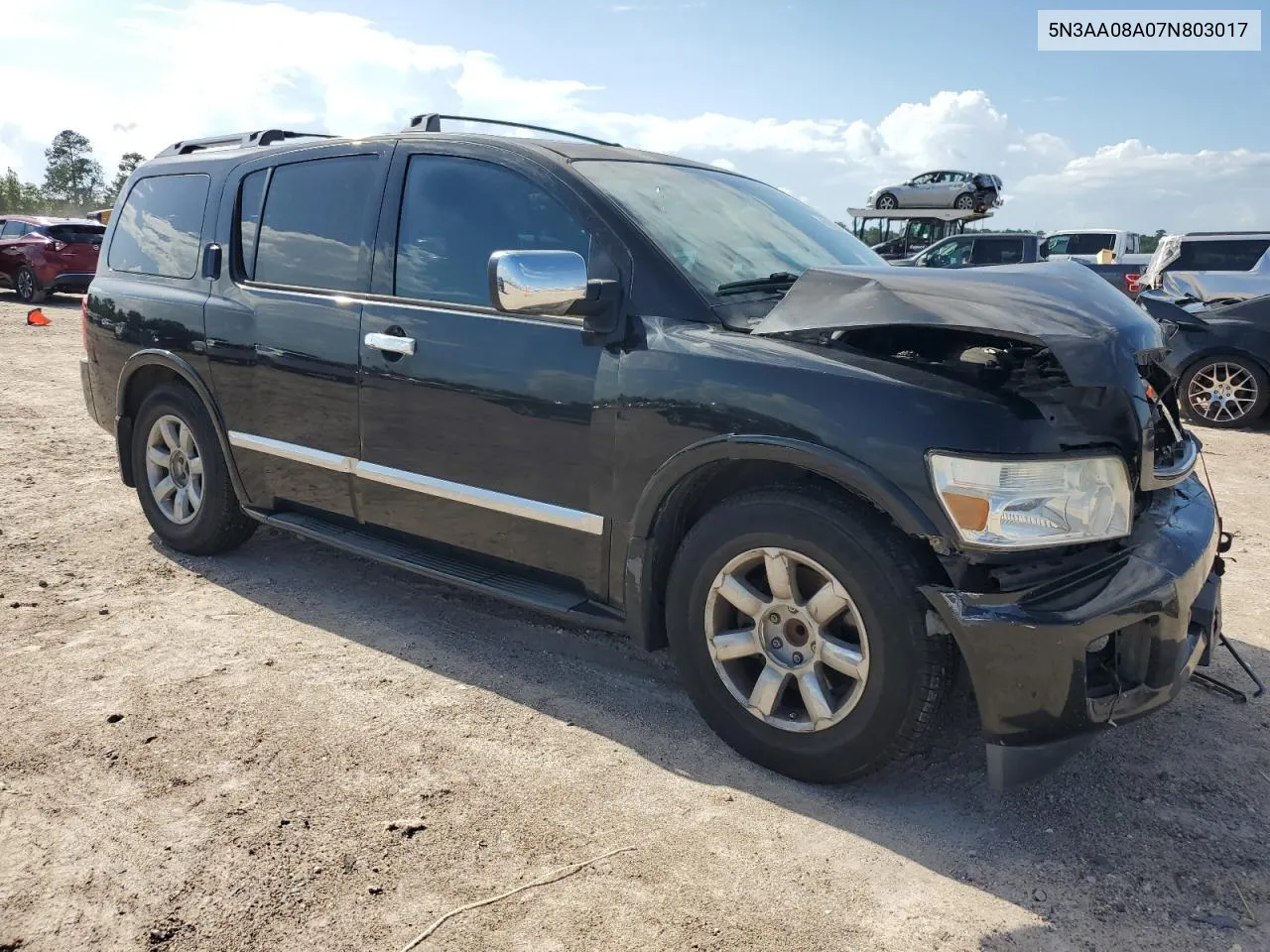 2007 Infiniti Qx56 VIN: 5N3AA08A07N803017 Lot: 60025774