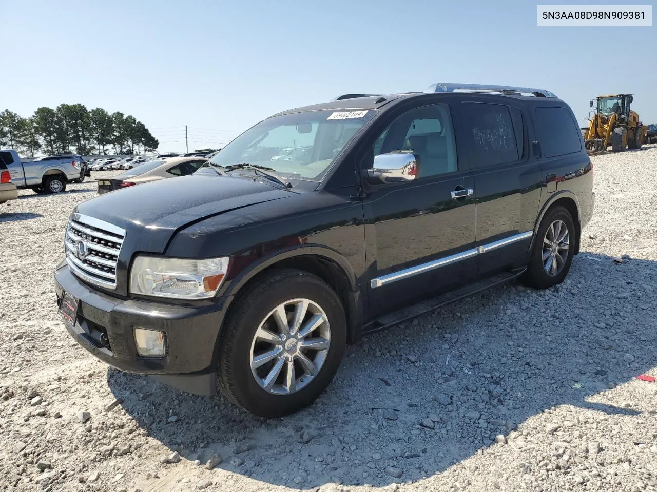 2008 Infiniti Qx56 VIN: 5N3AA08D98N909381 Lot: 69482104