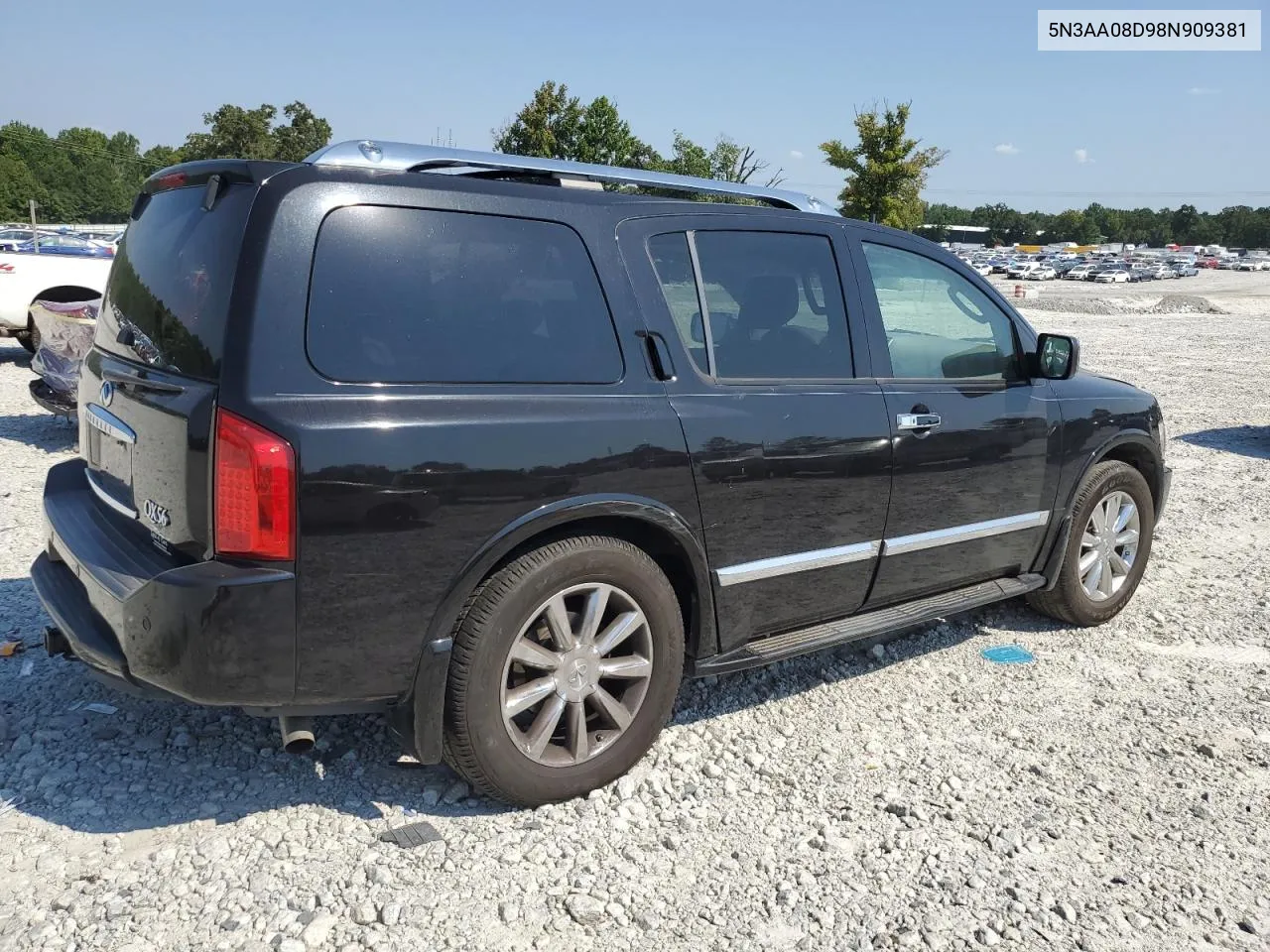 2008 Infiniti Qx56 VIN: 5N3AA08D98N909381 Lot: 69482104