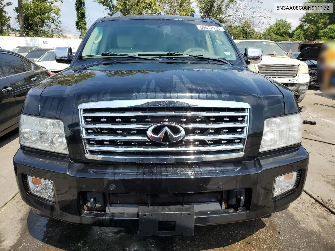 2008 Infiniti Qx56 VIN: 5N3AA08C08N911172 Lot: 69647924