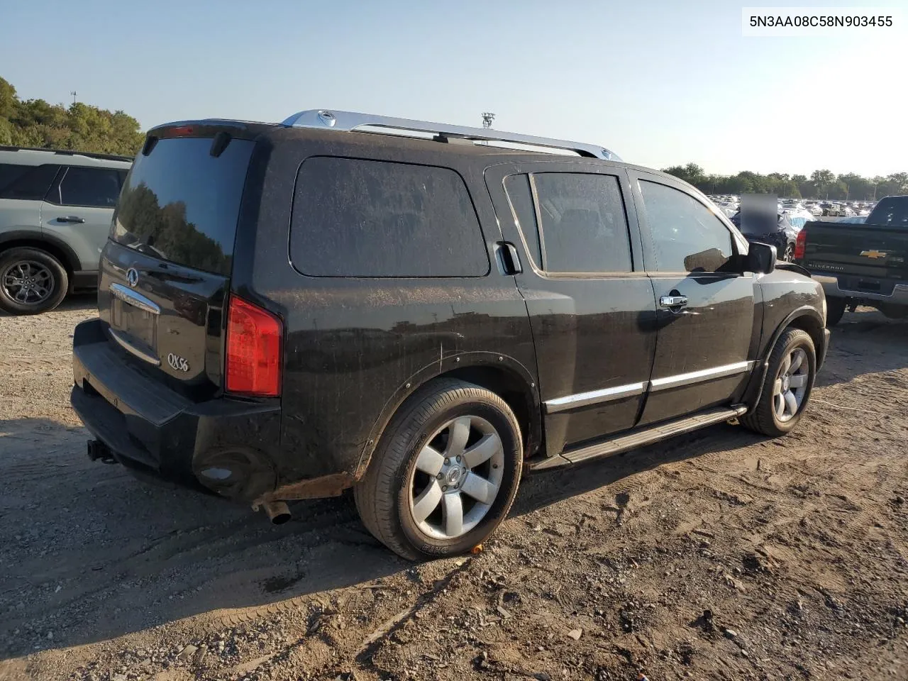 2008 Infiniti Qx56 VIN: 5N3AA08C58N903455 Lot: 71258704