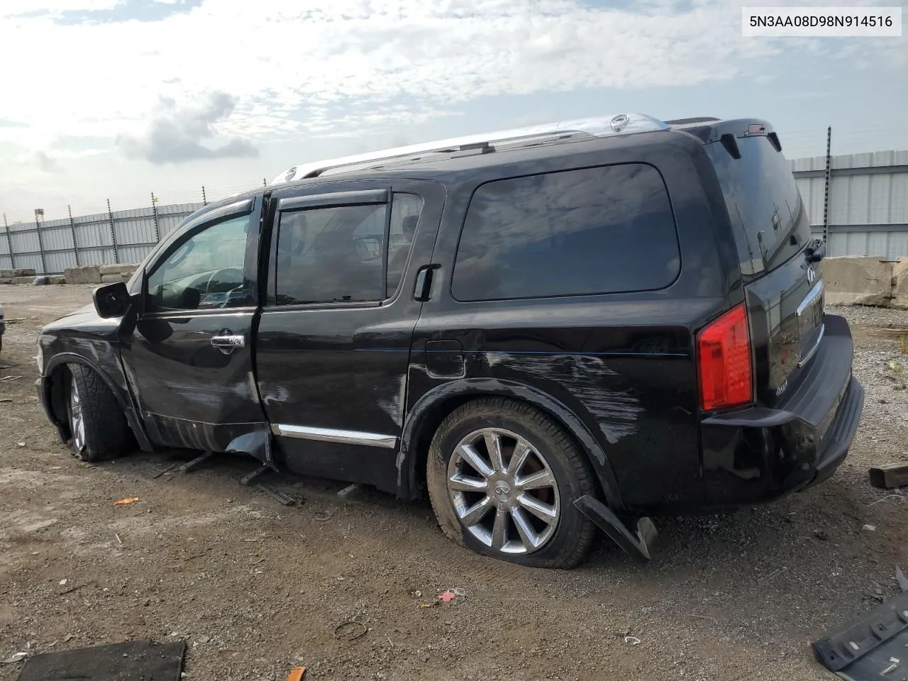 2008 Infiniti Qx56 VIN: 5N3AA08D98N914516 Lot: 74573544