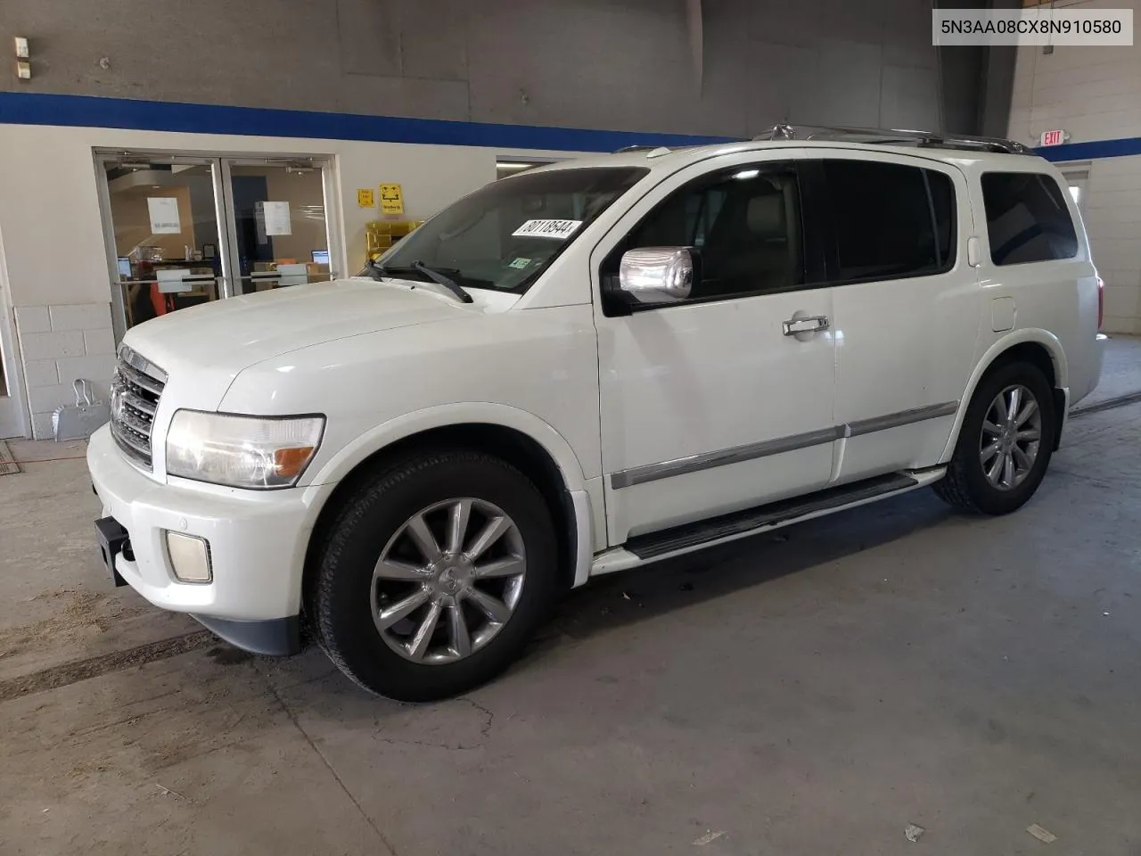 2008 Infiniti Qx56 VIN: 5N3AA08CX8N910580 Lot: 80118544