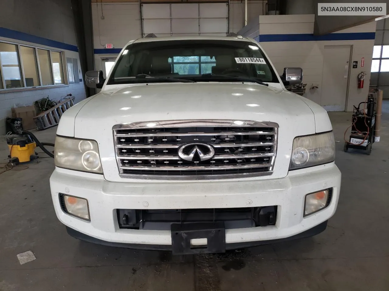 2008 Infiniti Qx56 VIN: 5N3AA08CX8N910580 Lot: 80118544