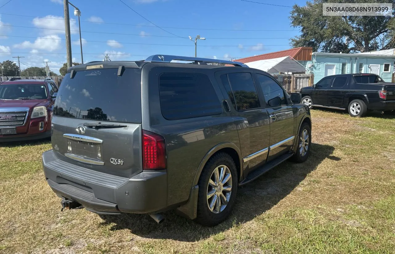 2008 Infiniti Qx56 VIN: 5N3AA08D68N913999 Lot: 80722384