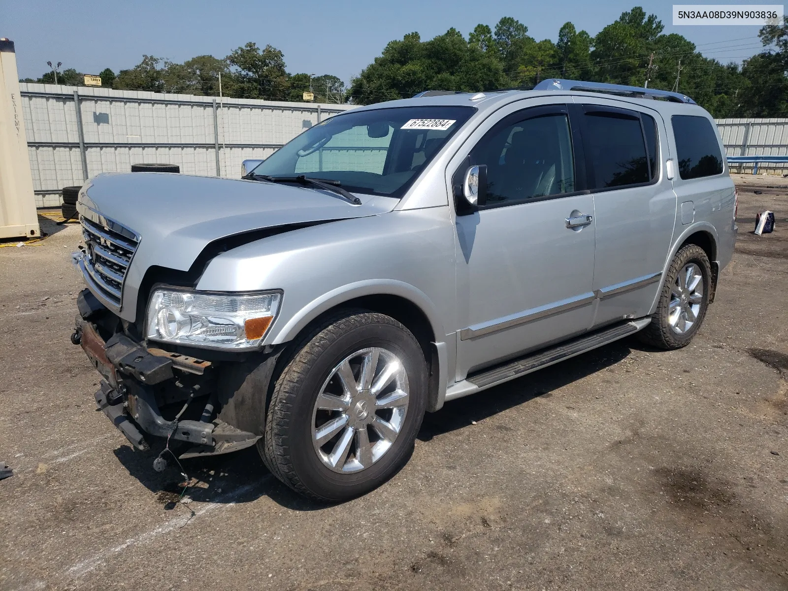 2009 Infiniti Qx56 VIN: 5N3AA08D39N903836 Lot: 67522884