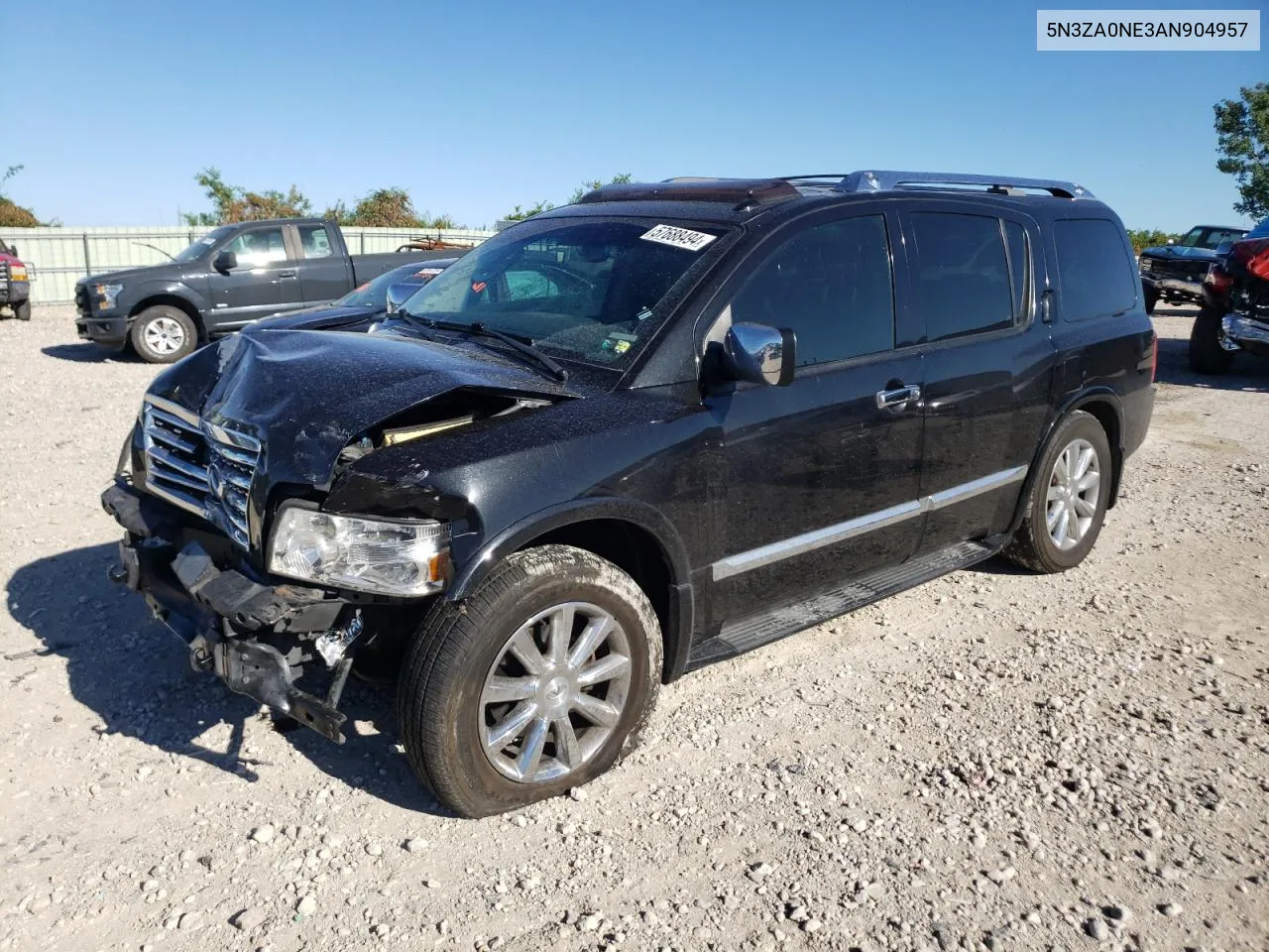 2010 Infiniti Qx56 VIN: 5N3ZA0NE3AN904957 Lot: 57688494