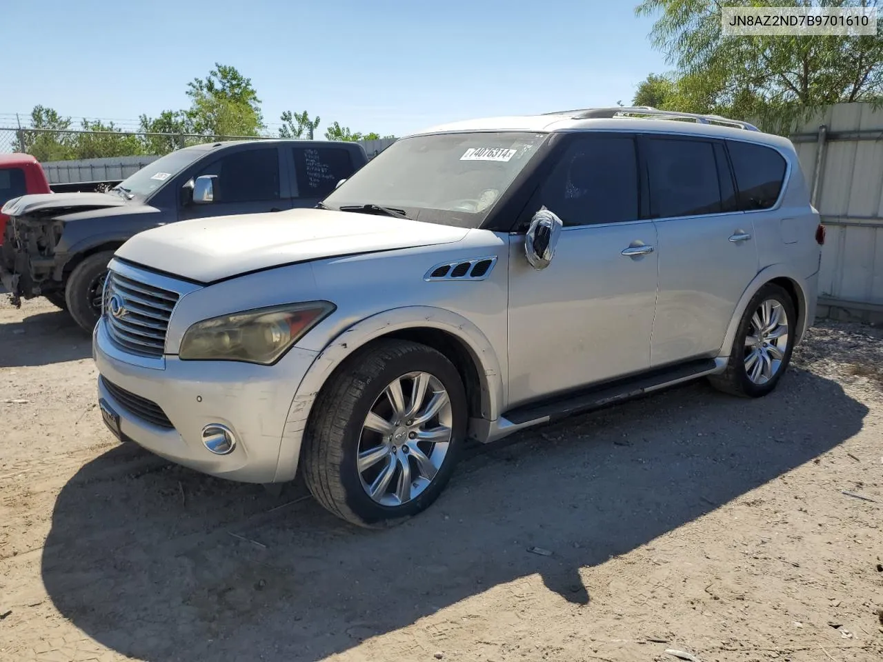 2011 Infiniti Qx56 VIN: JN8AZ2ND7B9701610 Lot: 74076314