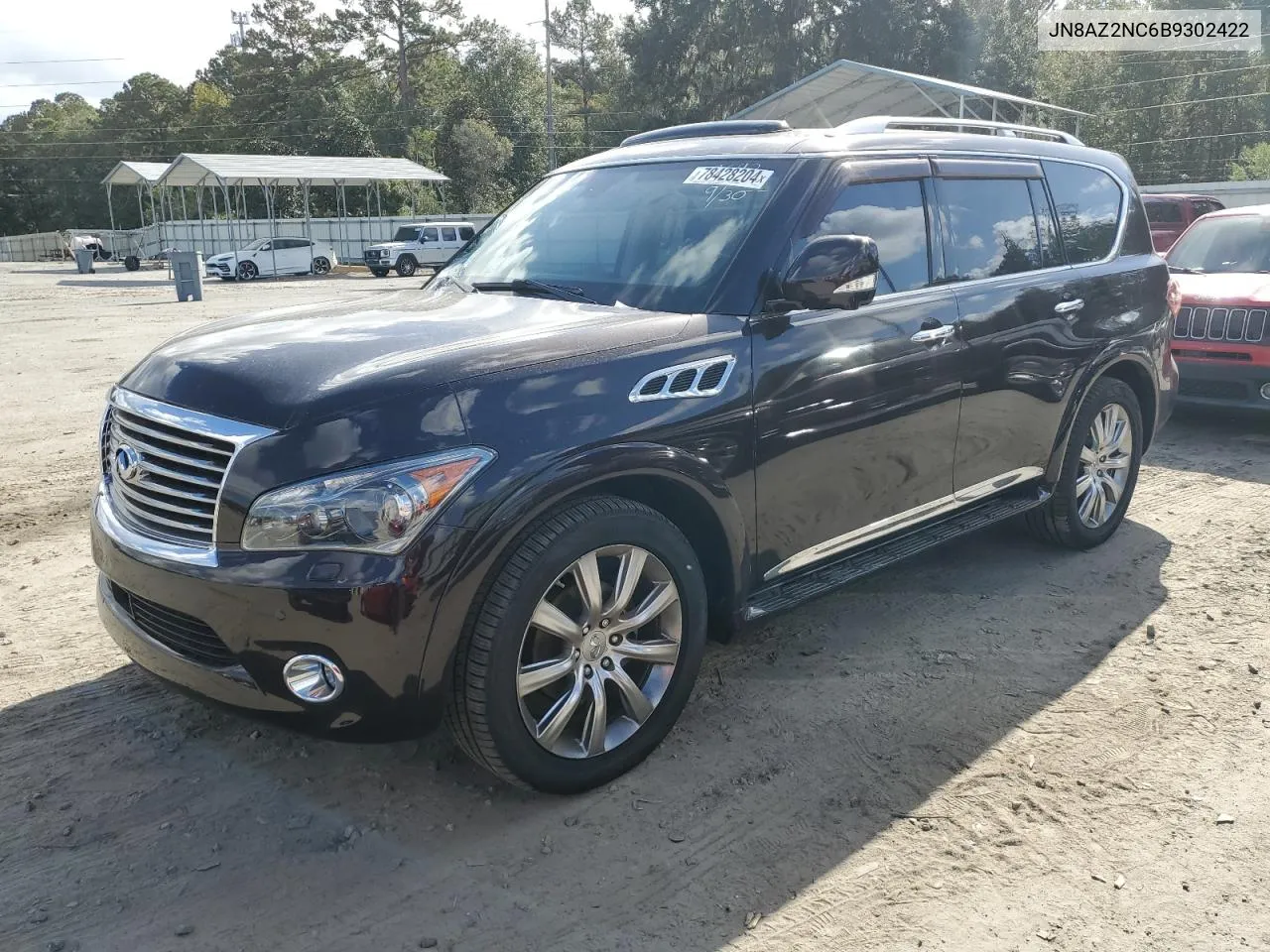 2011 Infiniti Qx56 VIN: JN8AZ2NC6B9302422 Lot: 78428204