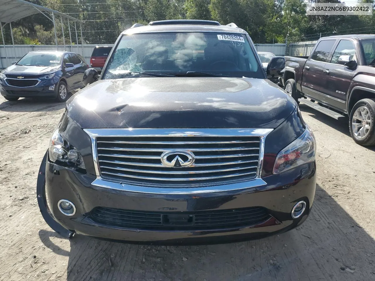 2011 Infiniti Qx56 VIN: JN8AZ2NC6B9302422 Lot: 78428204