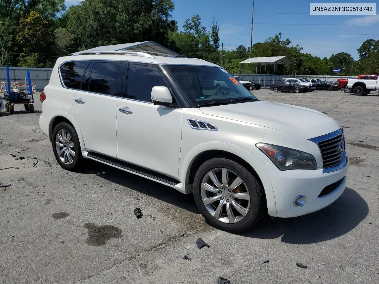 2012 Infiniti Qx56 VIN: JN8AZ2NF3C9518742 Lot: 56838314